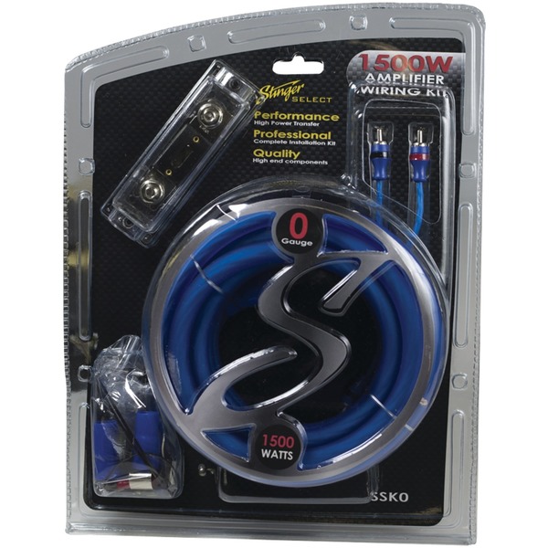 Stinger Select 0-Gauge Wiring Kit w/Ultra-Flexible Copper-Clad Aluminum Cables SSK0